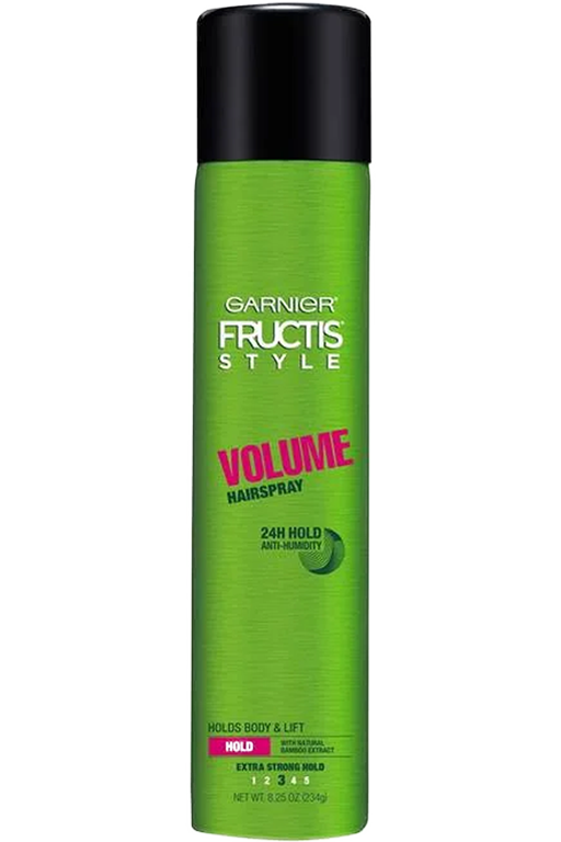 Garnier Fructis Style Volume Hairspray Front Of Bottle